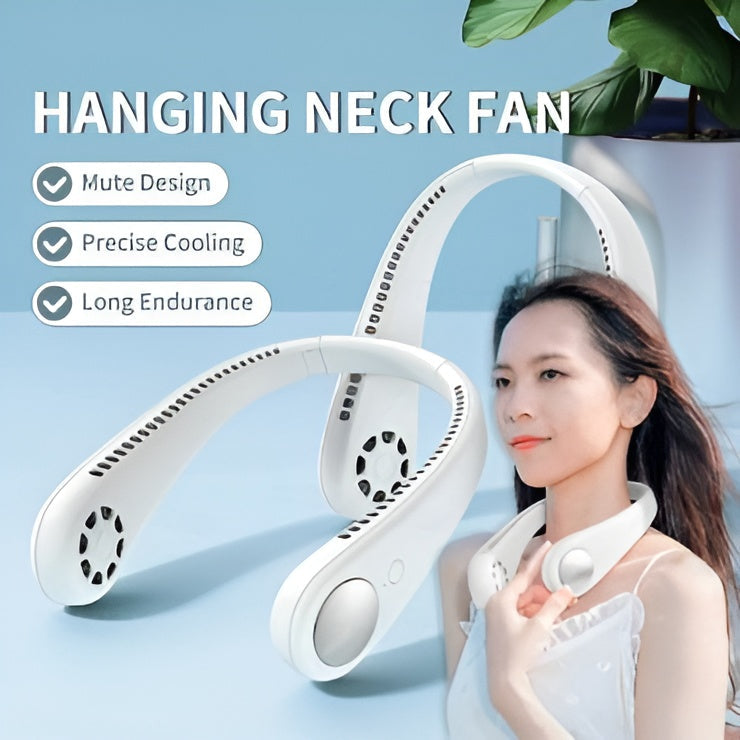 Portable Neck Fan Air Cooler & Purifier… Adjustable 3 Speed And Rechargeable 6 Hours Battery Timing (random Color)